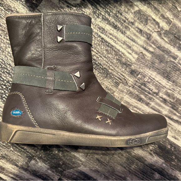 Women's Combat & Moto Boots - Brown - Picture 5 of 11